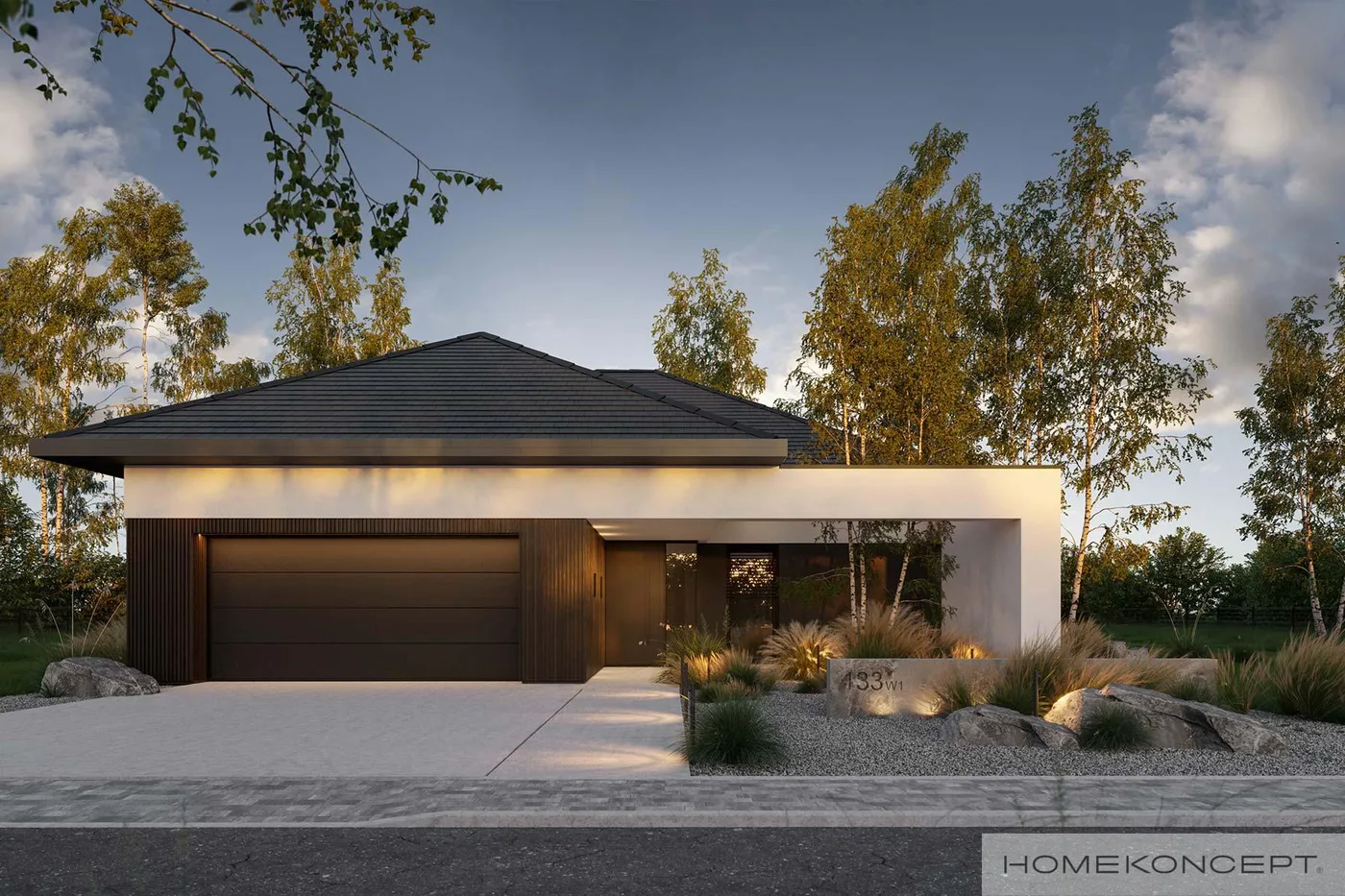 Wizualizacja HOMEKONCEPT 133 wariant 01 - zdjęcie 3