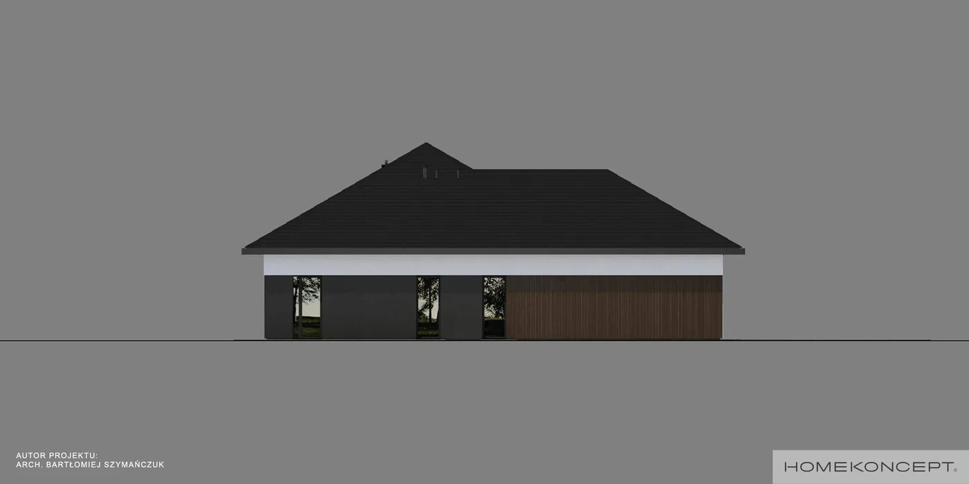 Elewacja boczna prawa