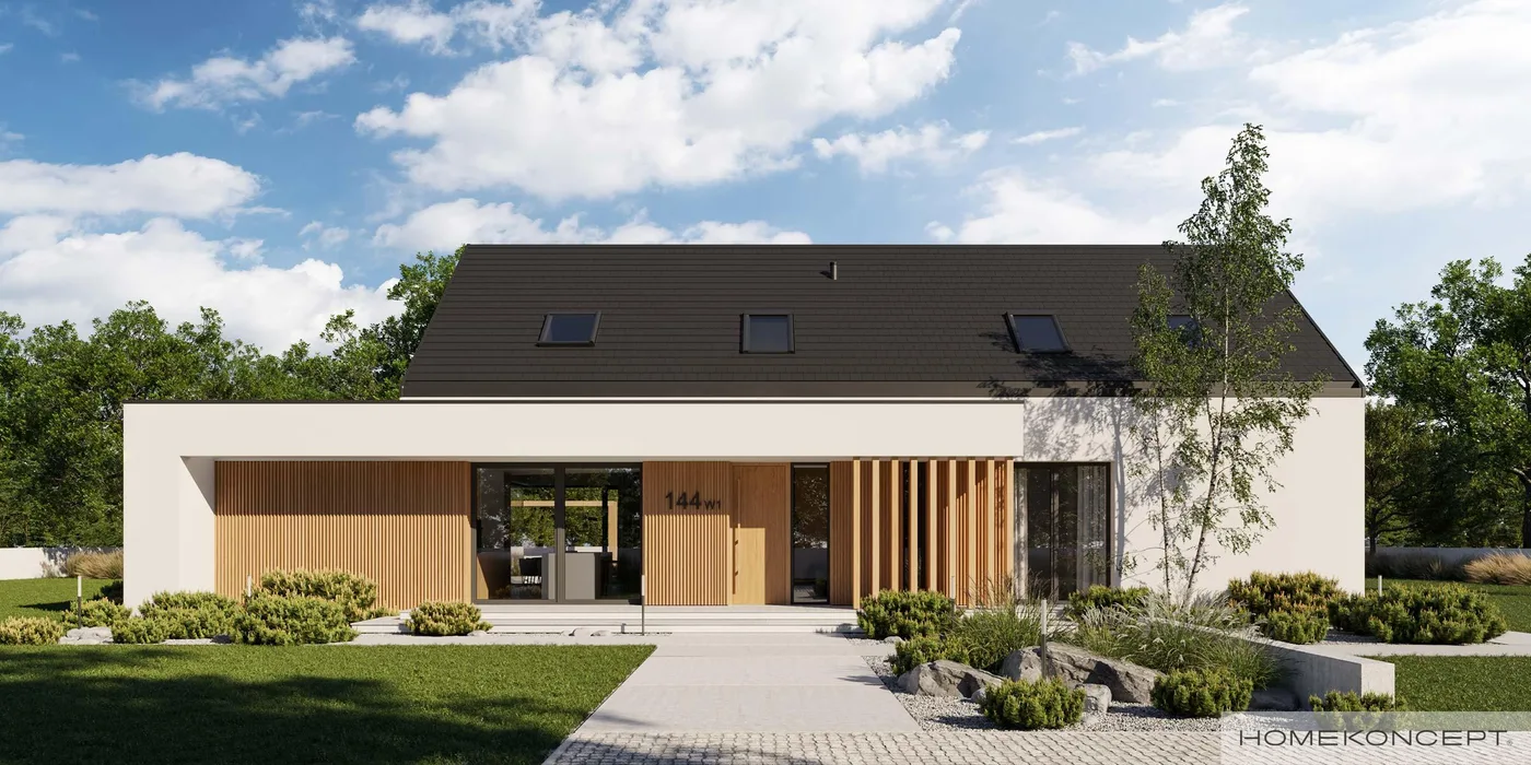 Wizualizacja HOMEKONCEPT 144 wariant 01 - zdjęcie 2