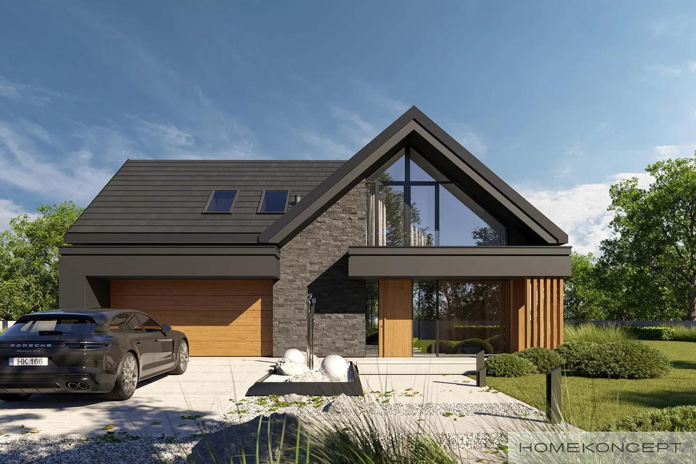 Wizualizacja HOMEKONCEPT 166 G2 wariant 01 - zdjęcie 3