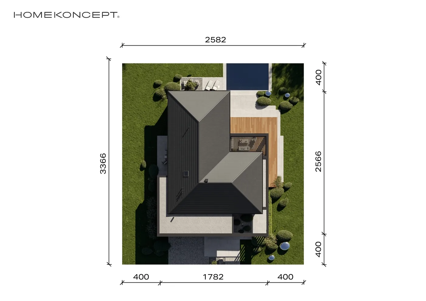 Usytuowanie na działce
