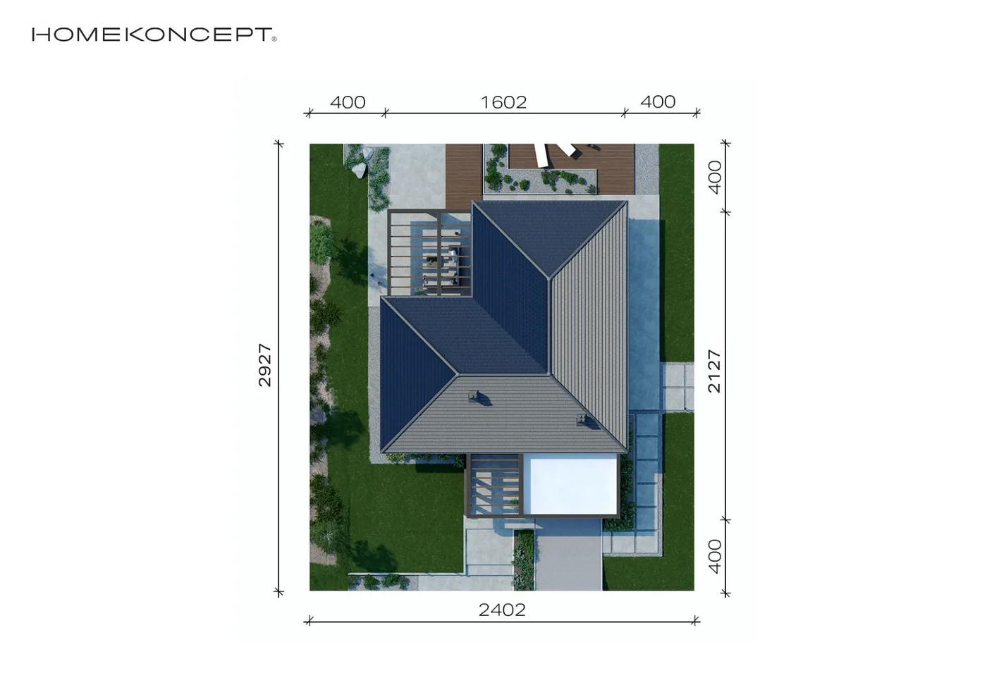 Usytuowanie na działce
