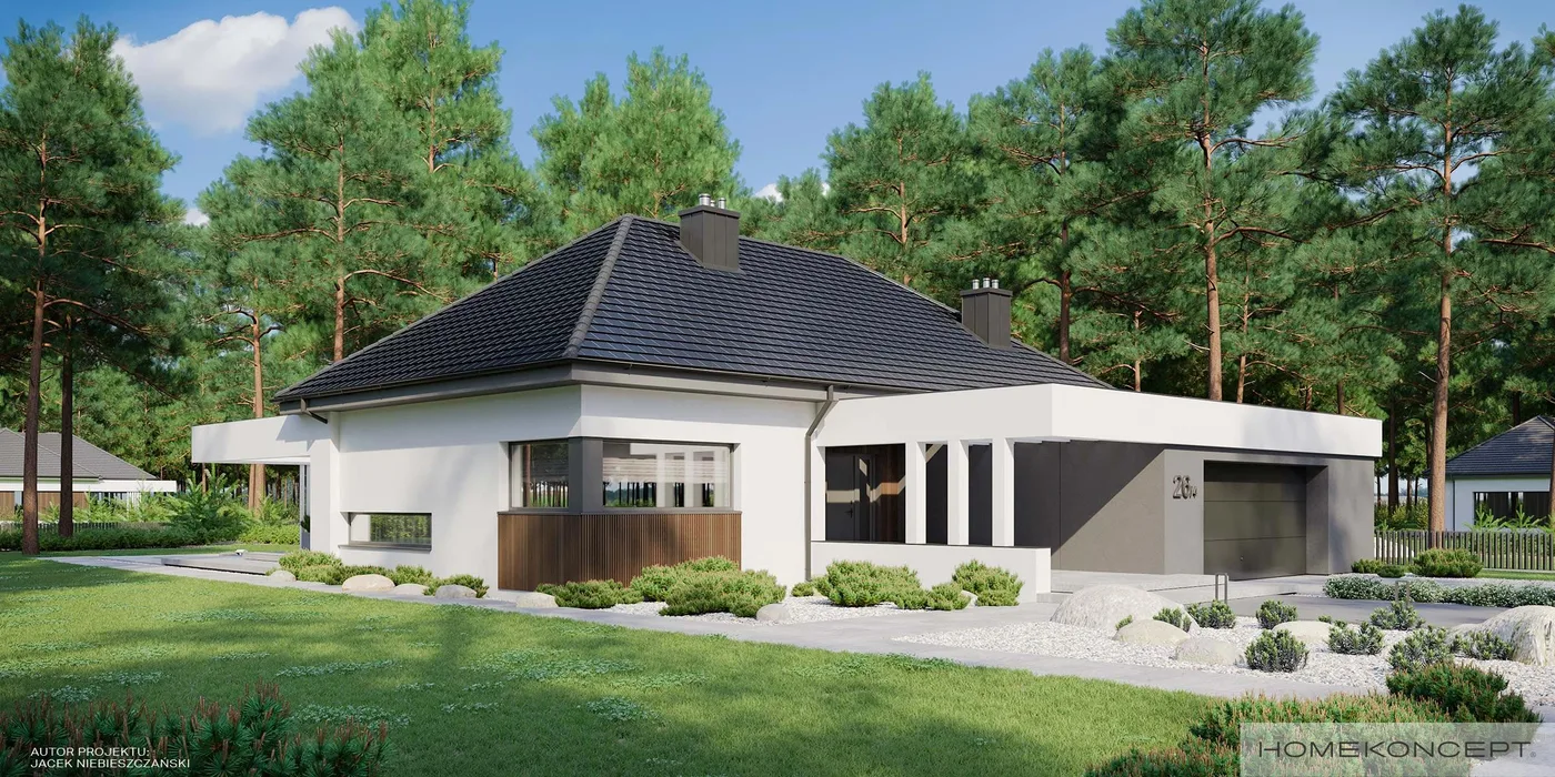 Wizualizacja HOMEKONCEPT 26 wariant 04 - zdjęcie 2