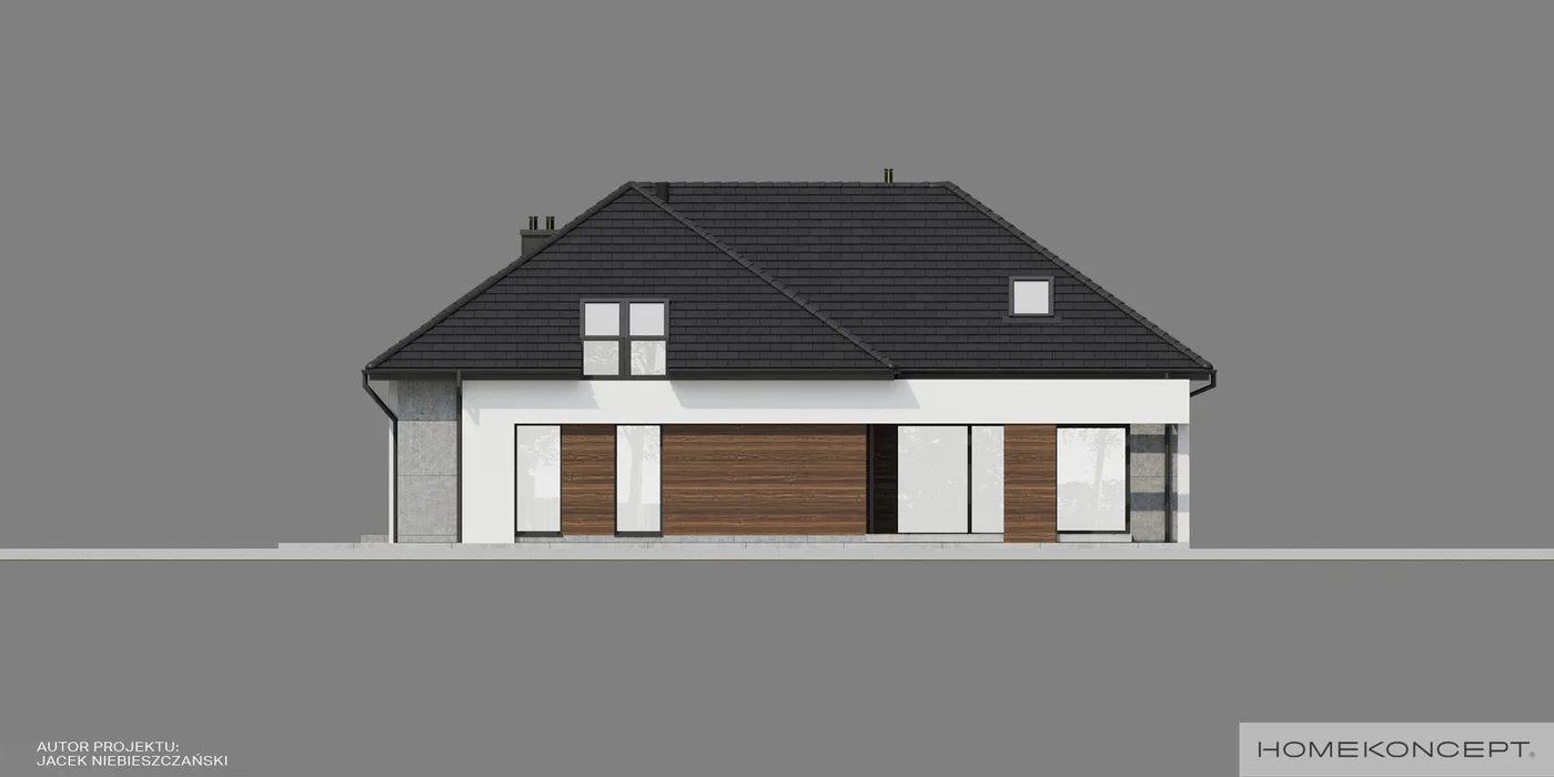 Elewacja boczna lewa