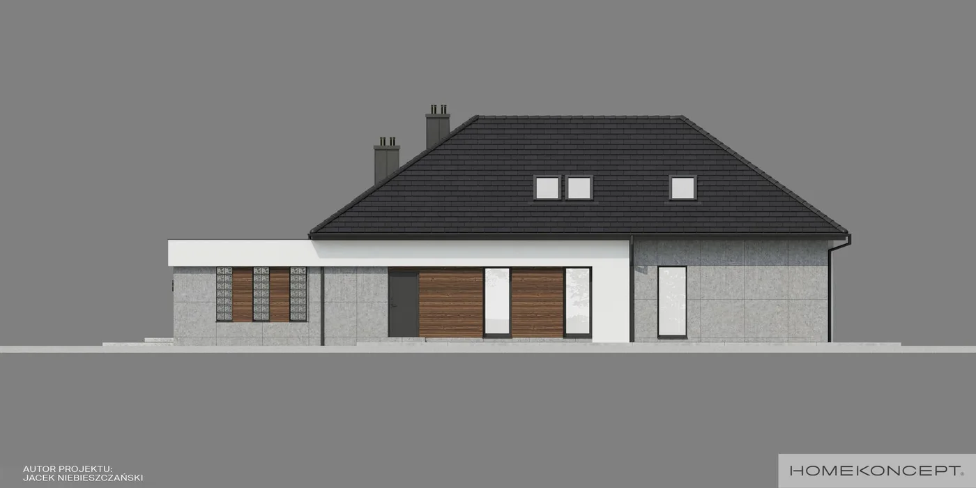 Elewacja boczna prawa