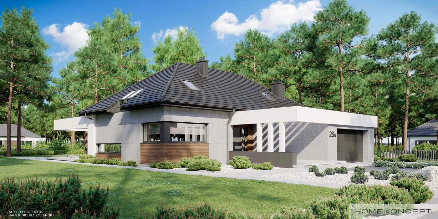 Wizualizacja HOMEKONCEPT 26 wariant 10 - zdjęcie 2