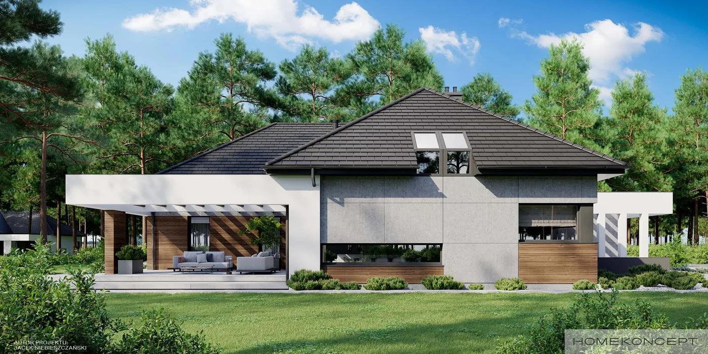 Wizualizacja HOMEKONCEPT 26 wariant 10 - zdjęcie 3