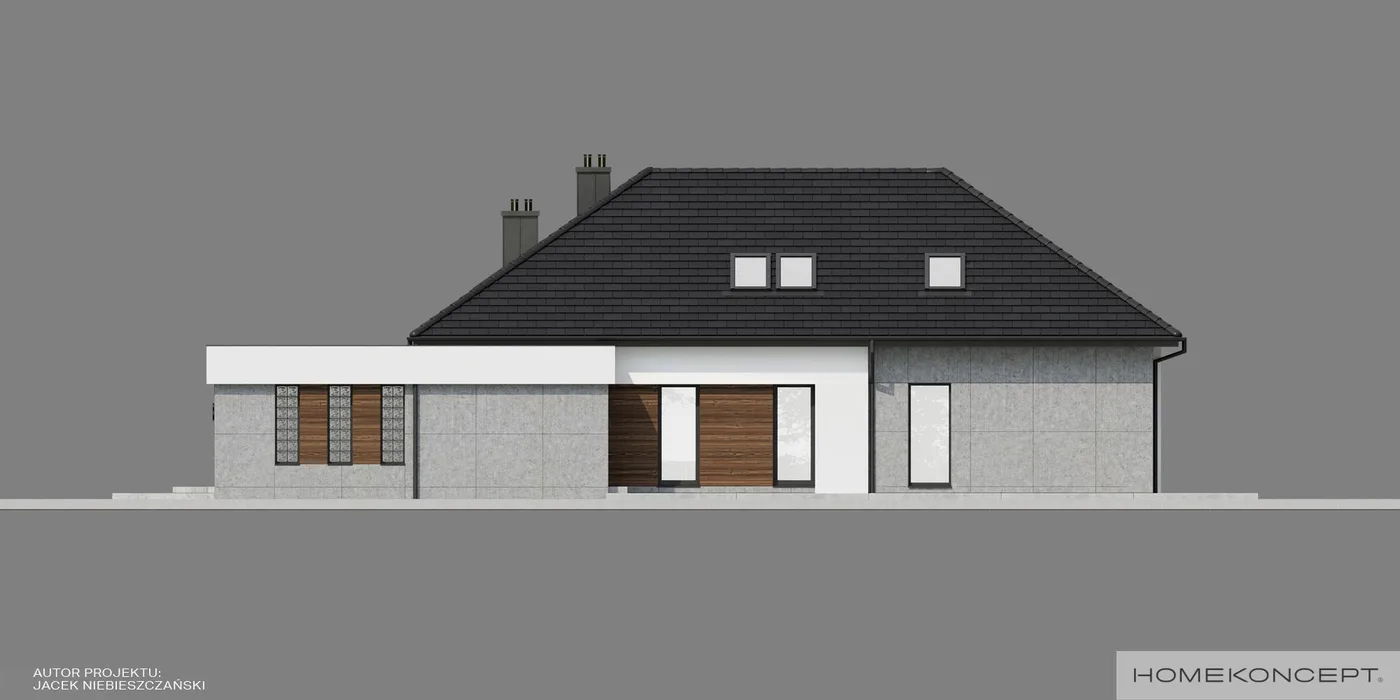 Elewacja boczna prawa