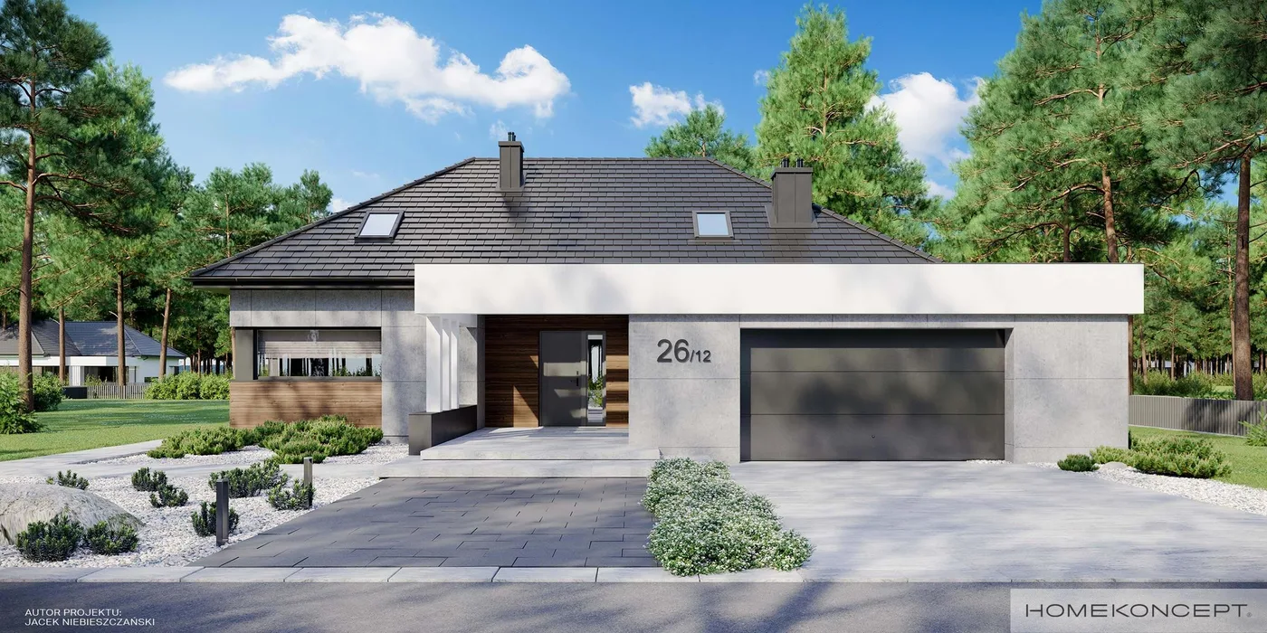 Wizualizacja HOMEKONCEPT 26 wariant 12 - zdjęcie 2