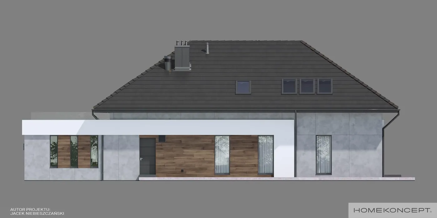 Elewacja boczna prawa