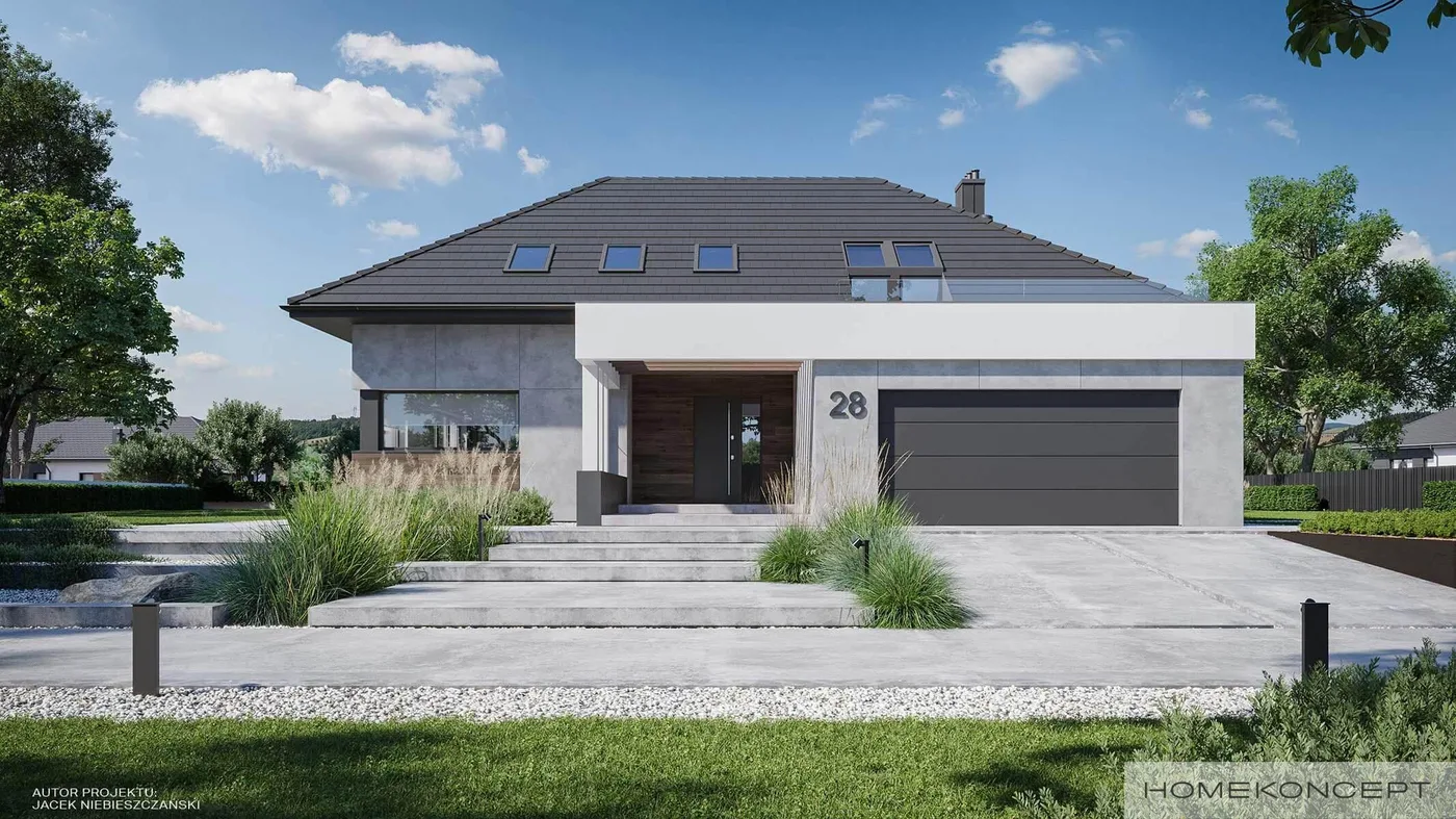Wizualizacja HOMEKONCEPT 28 wariant 01 - zdjęcie 3