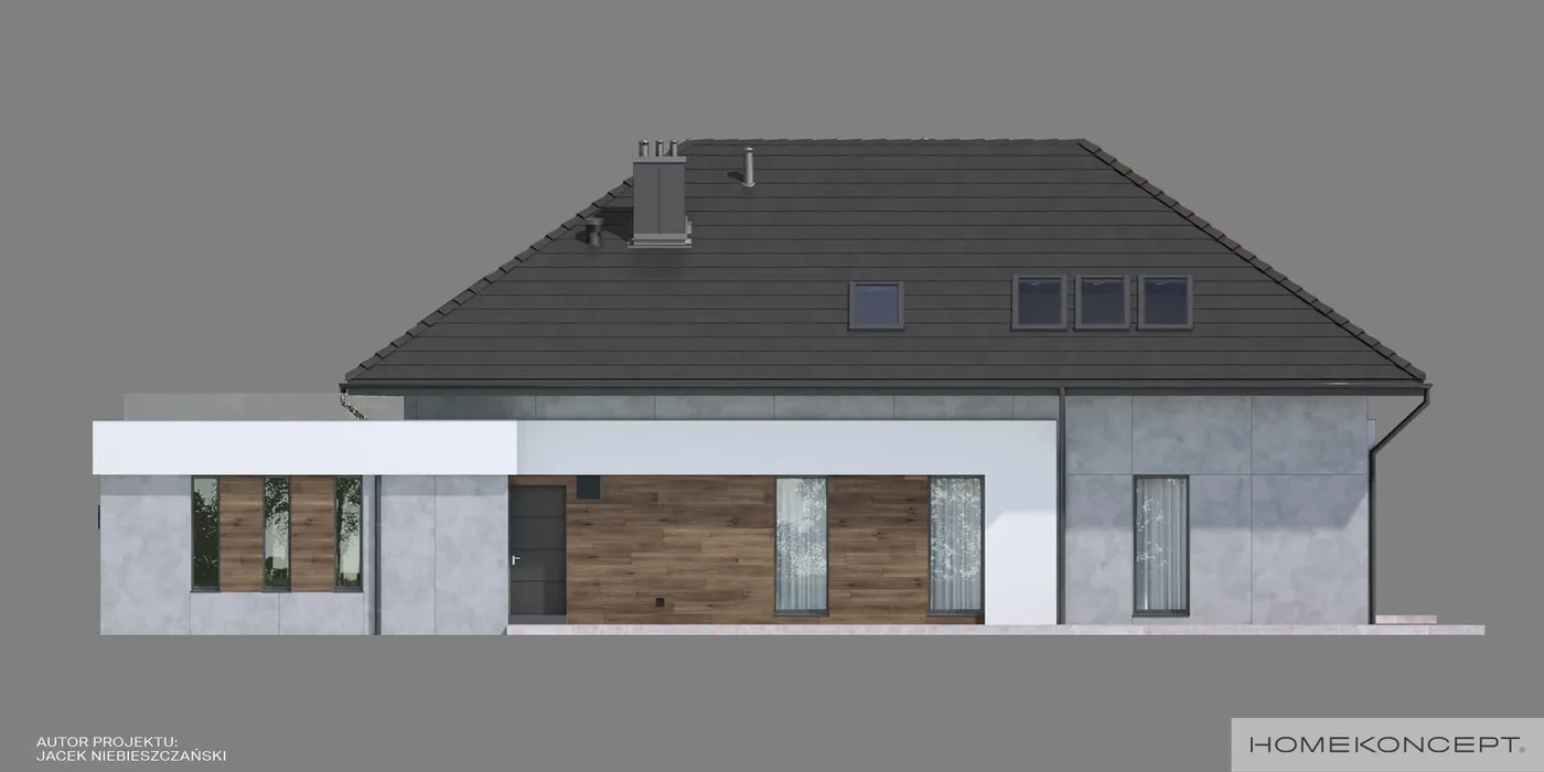 Elewacja boczna prawa