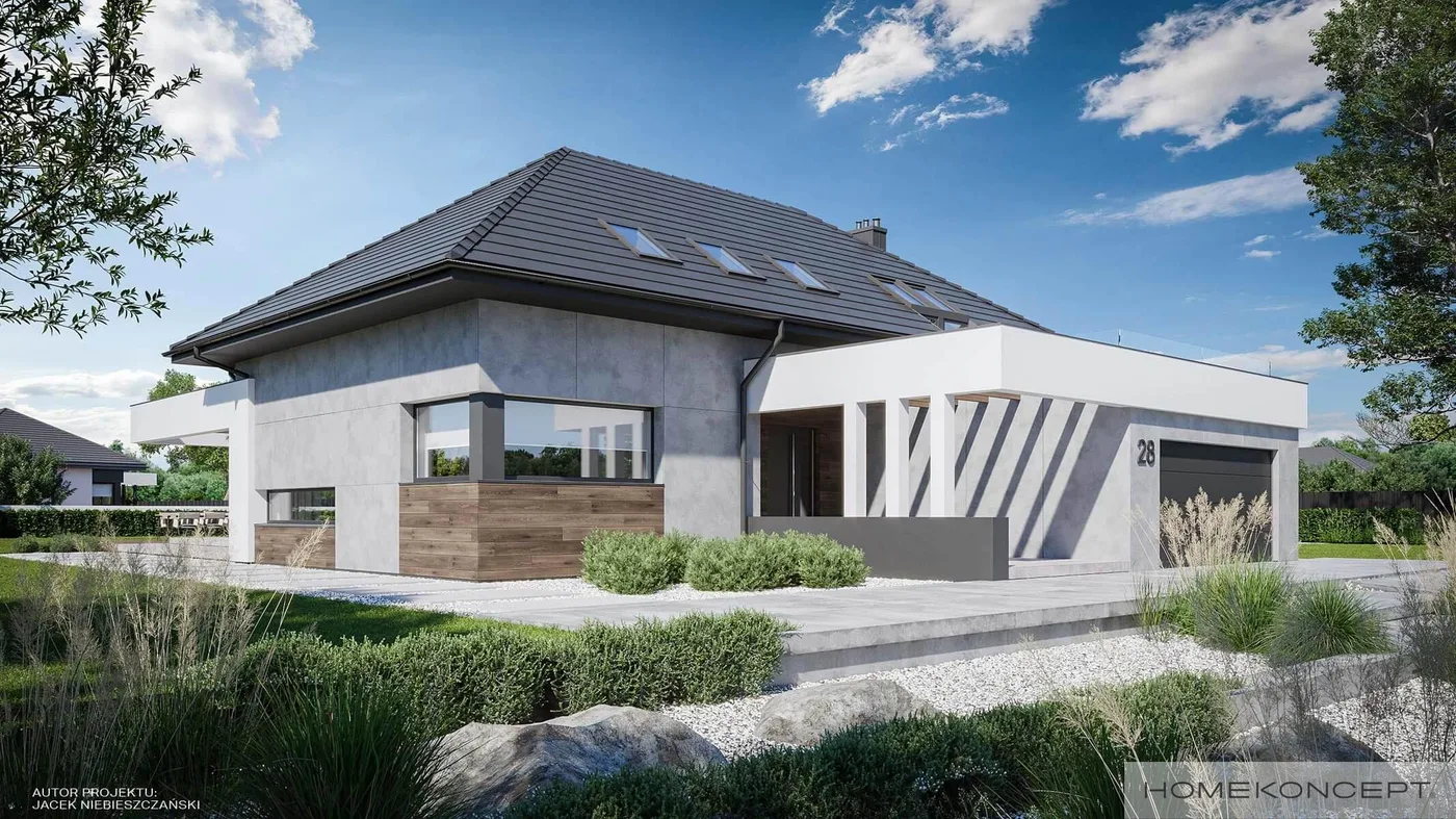 Wizualizacja HOMEKONCEPT 28 wariant 02 - zdjęcie 2
