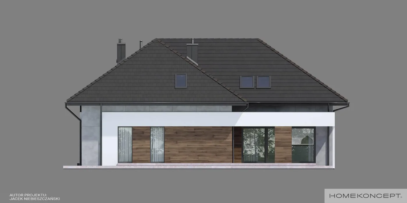 Elewacja boczna lewa