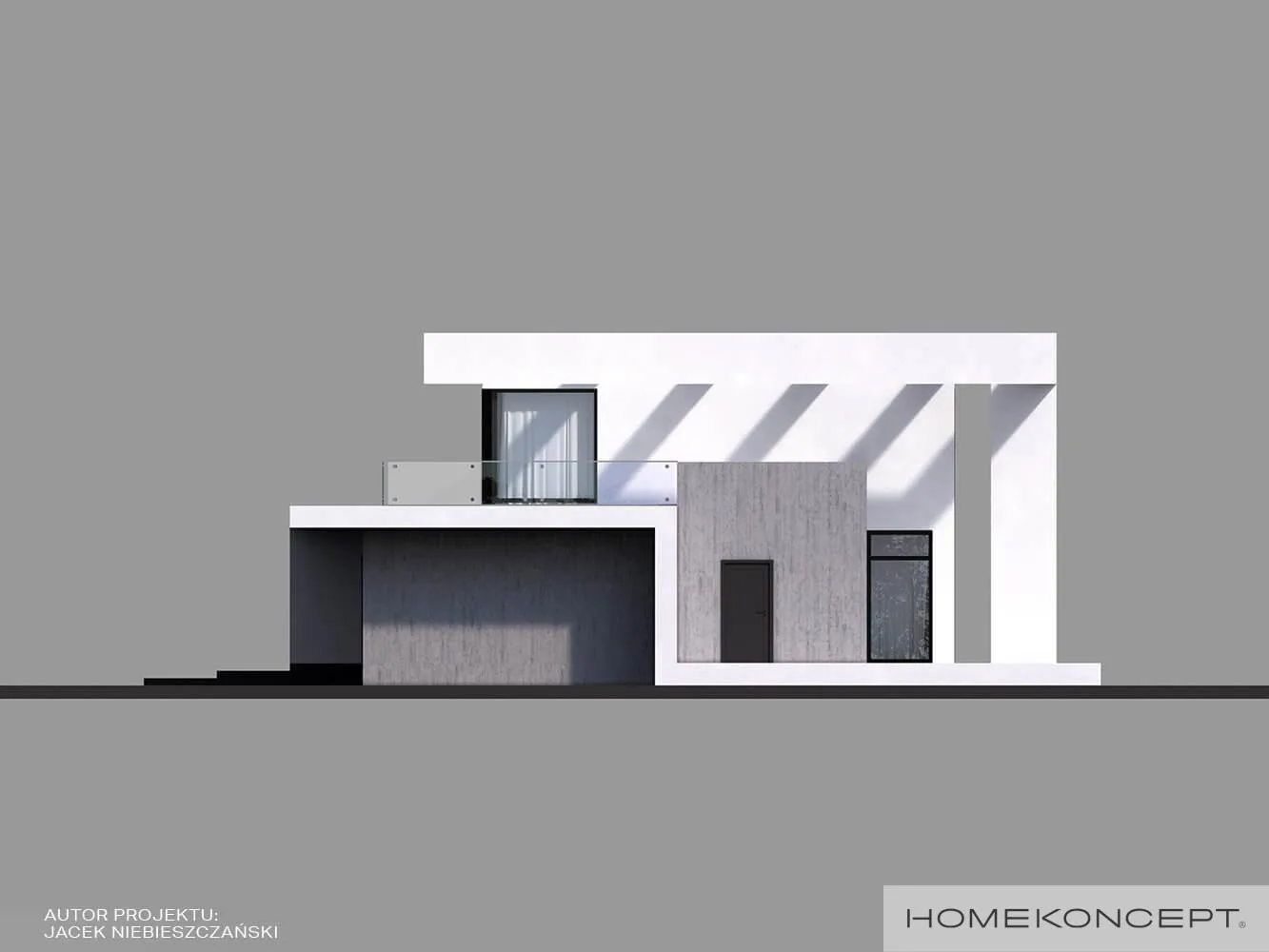 Elewacja boczna prawa