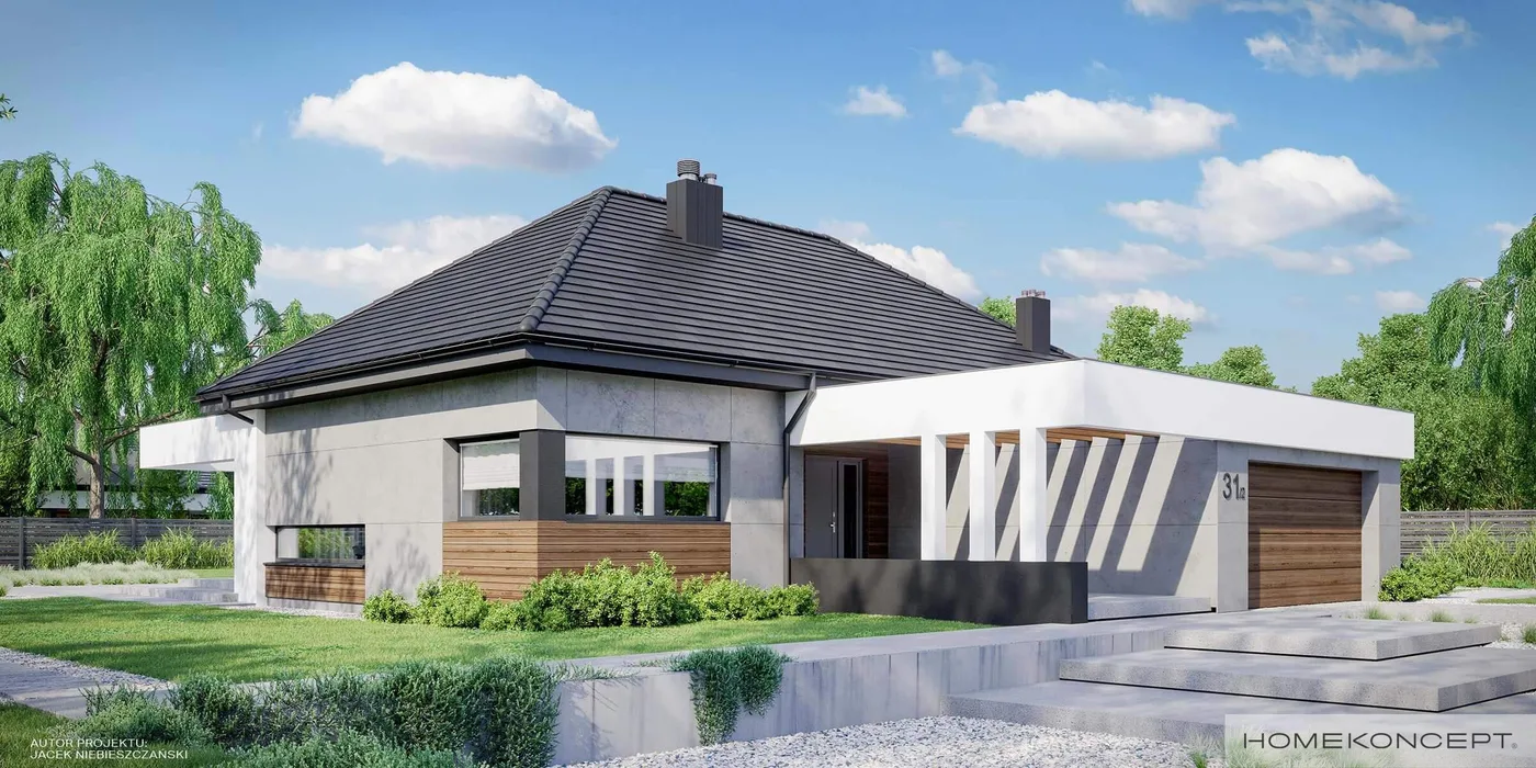 Wizualizacja HOMEKONCEPT 31 wariant 02 - zdjęcie 2