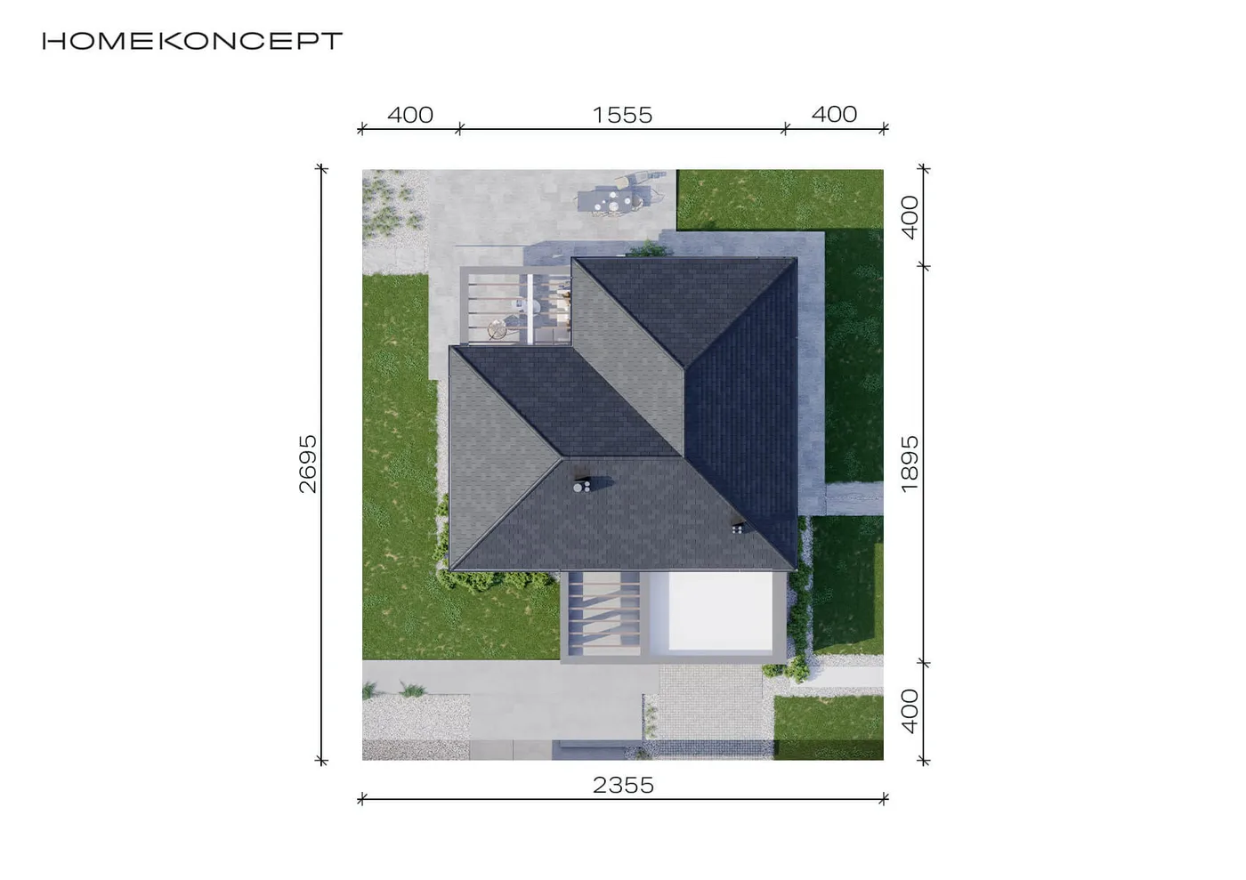 Usytuowanie na działce