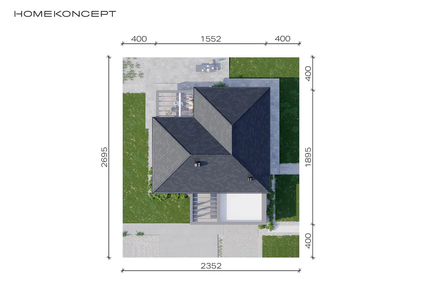 Usytuowanie na działce