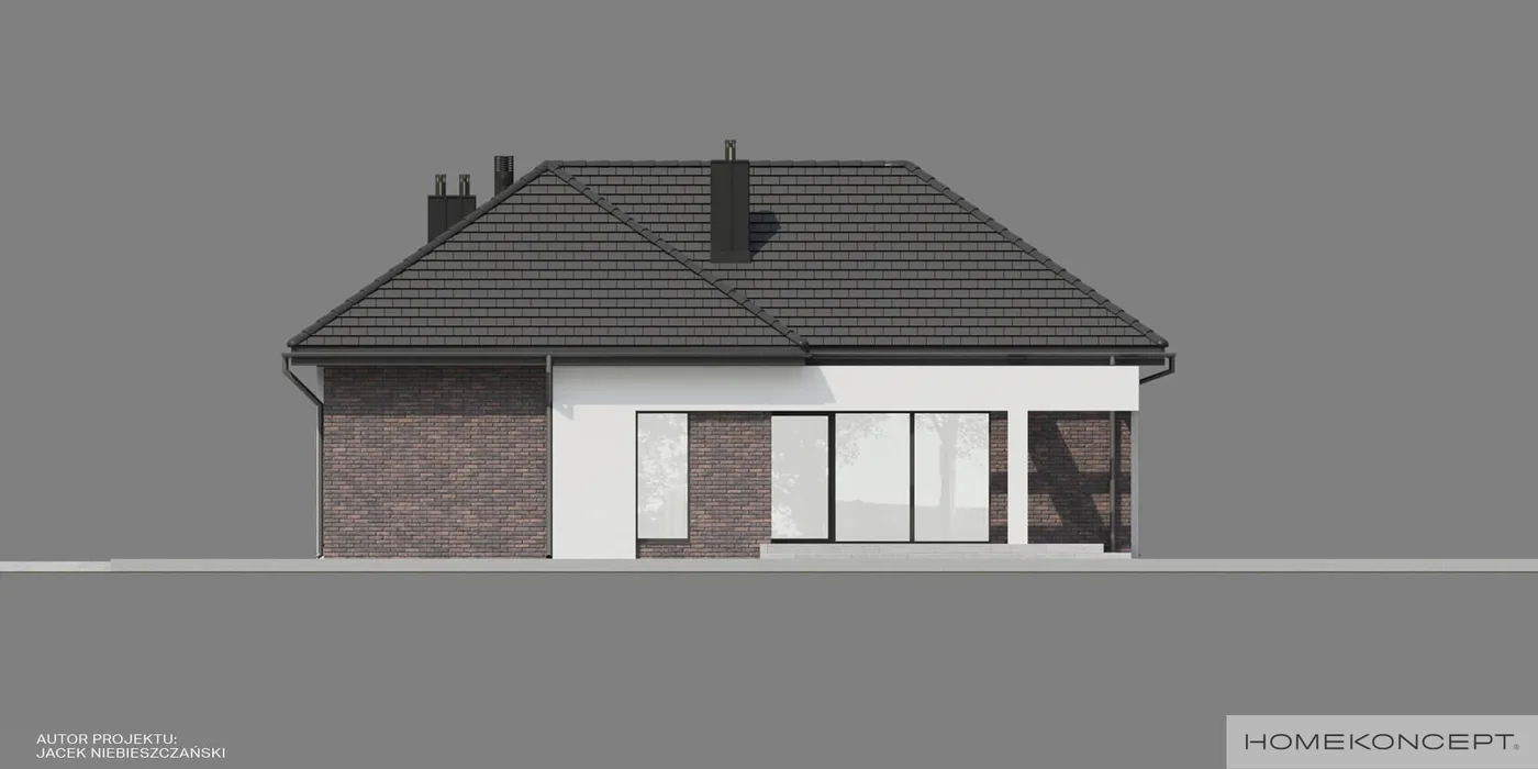 Elewacja boczna lewa