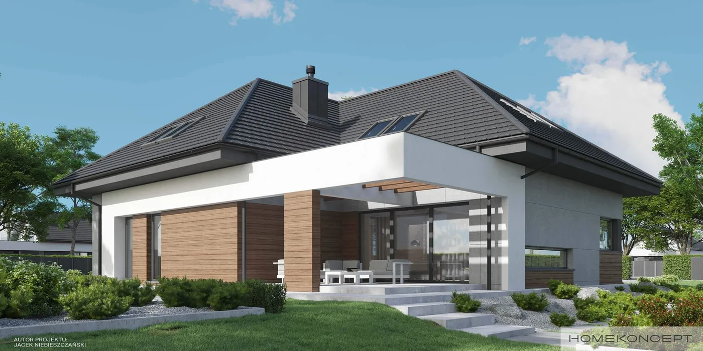 Wizualizacja HOMEKONCEPT 33 wariant 01 - zdjęcie 3