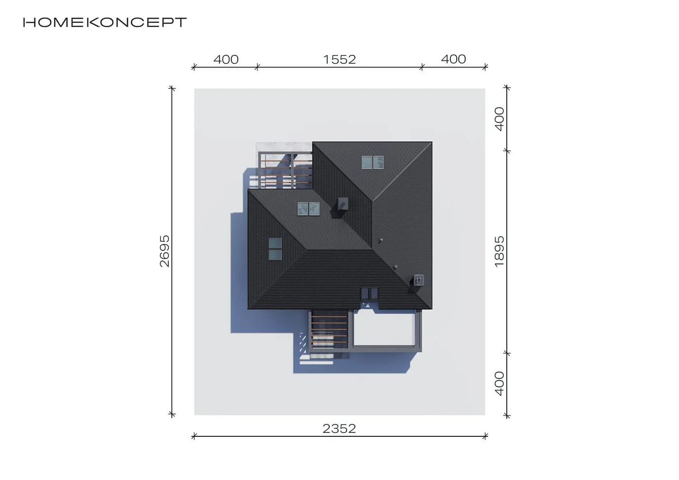 Usytuowanie na działce
