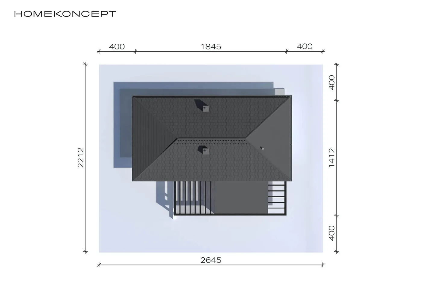 Usytuowanie na działce