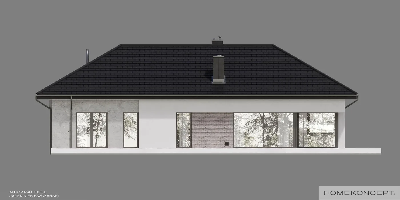 Elewacja boczna lewa