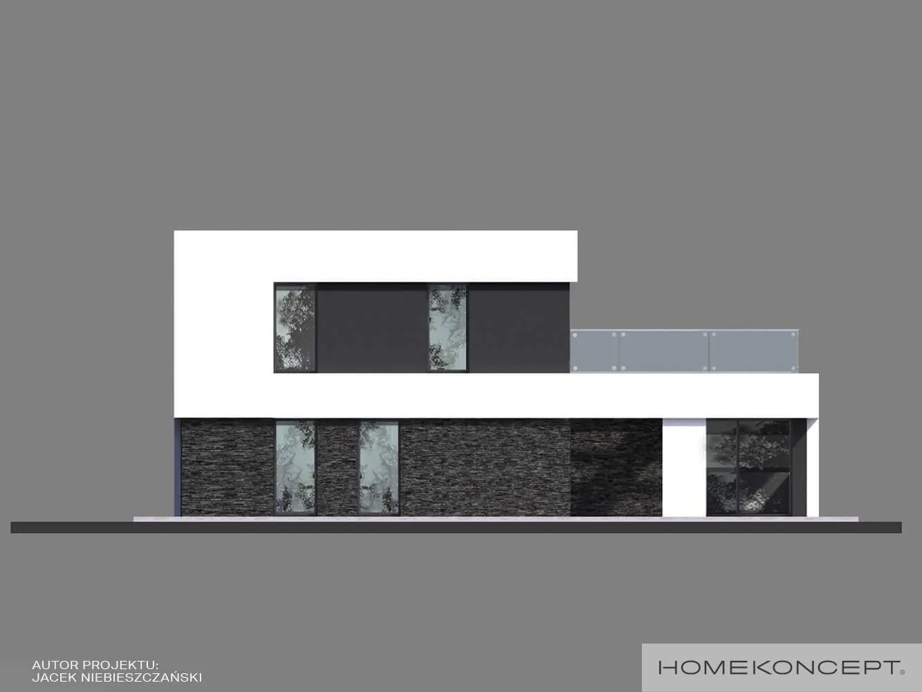 Elewacja boczna lewa