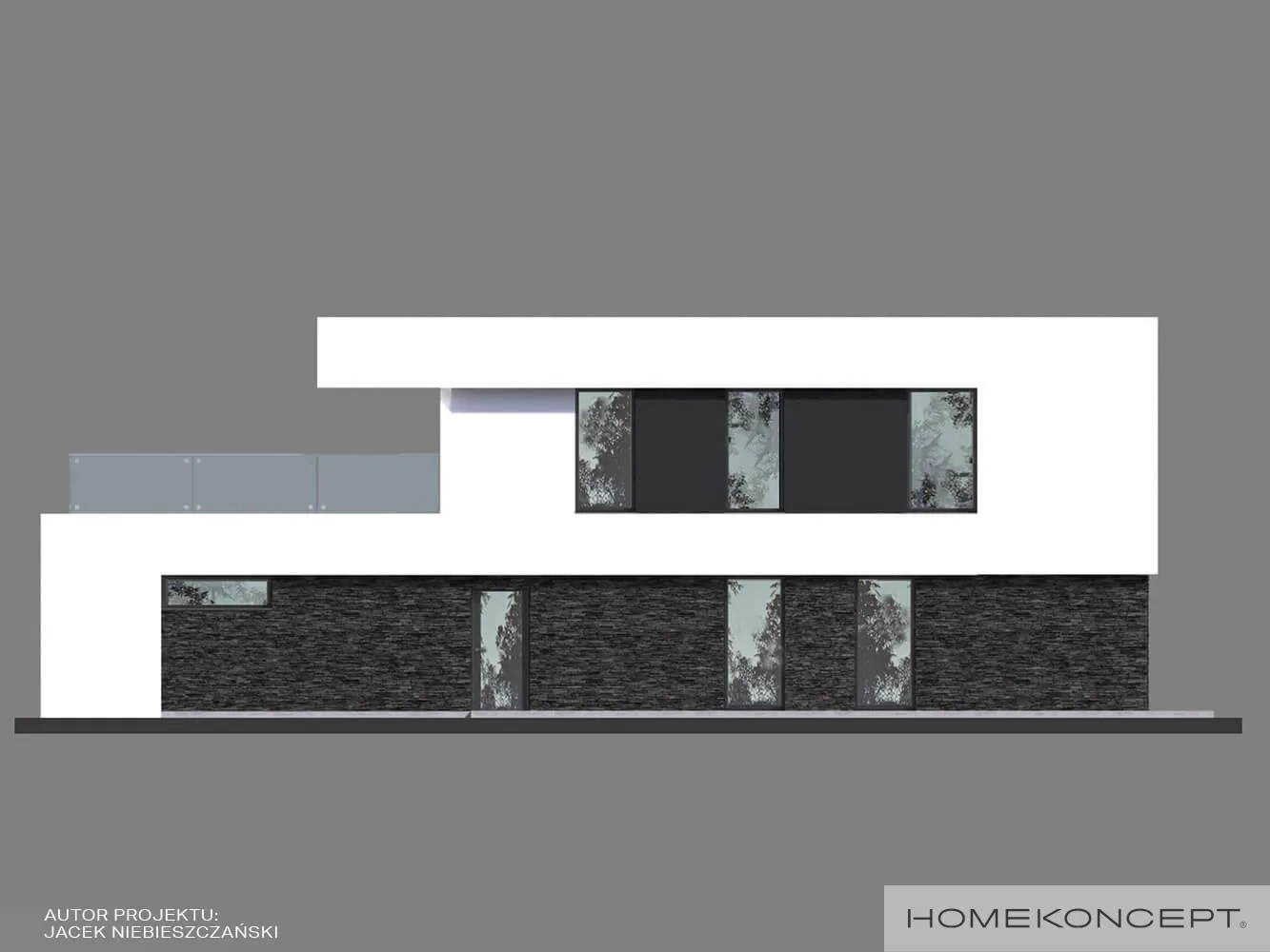 Elewacja boczna prawa