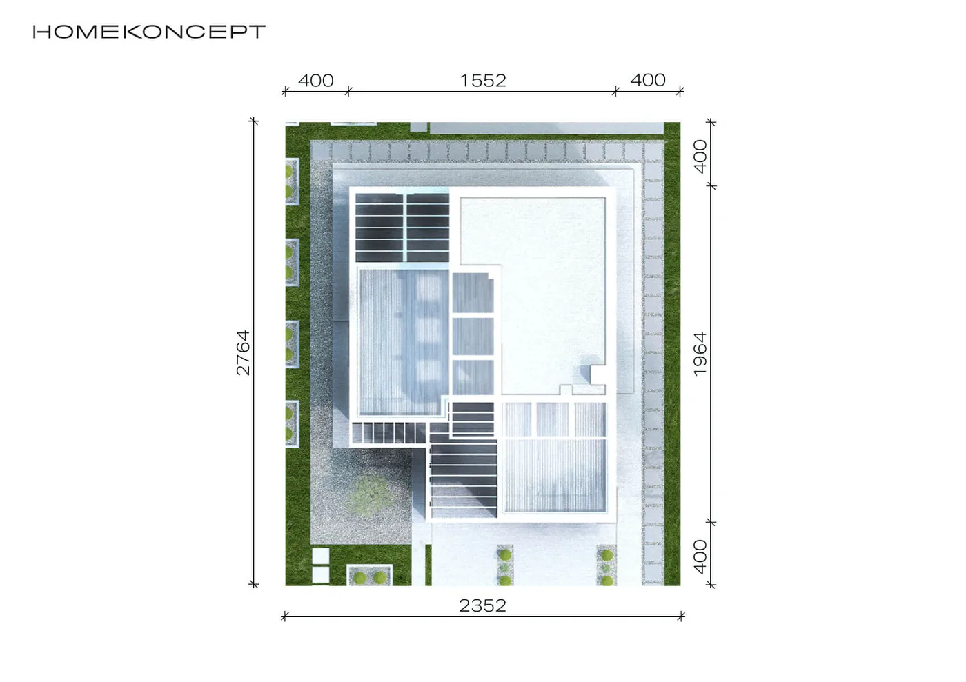Usytuowanie na działce