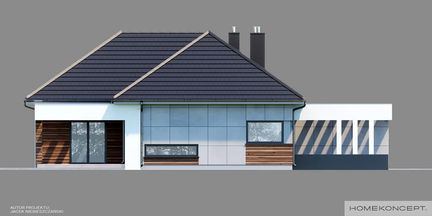 Elewacja boczna prawa