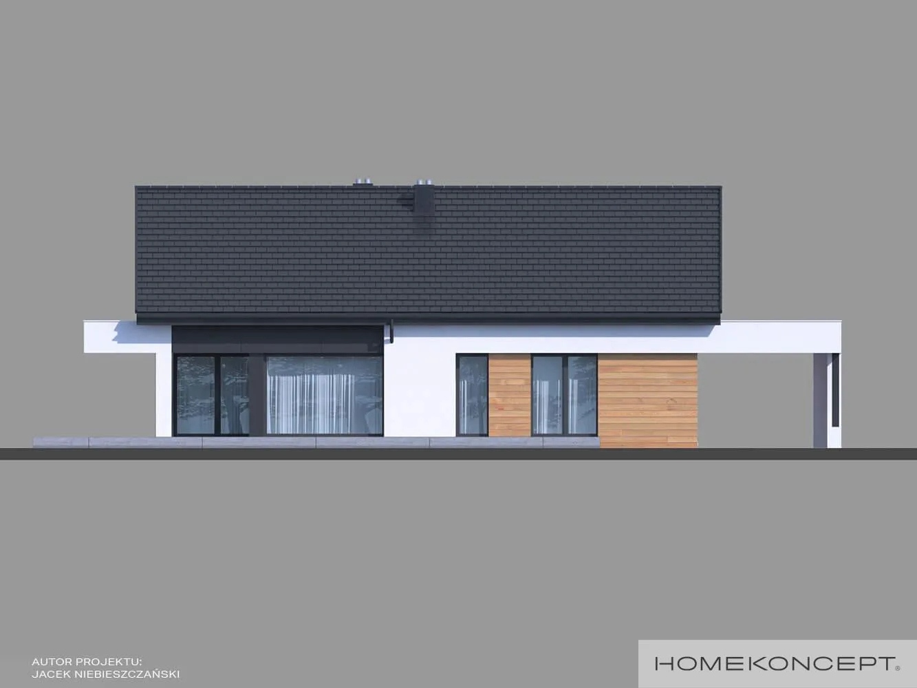 Elewacja boczna lewa