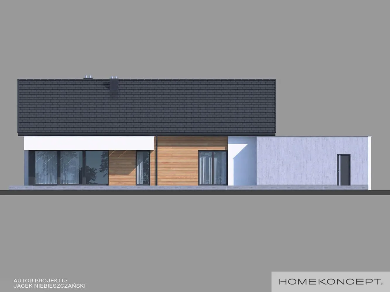 Elewacja boczna lewa