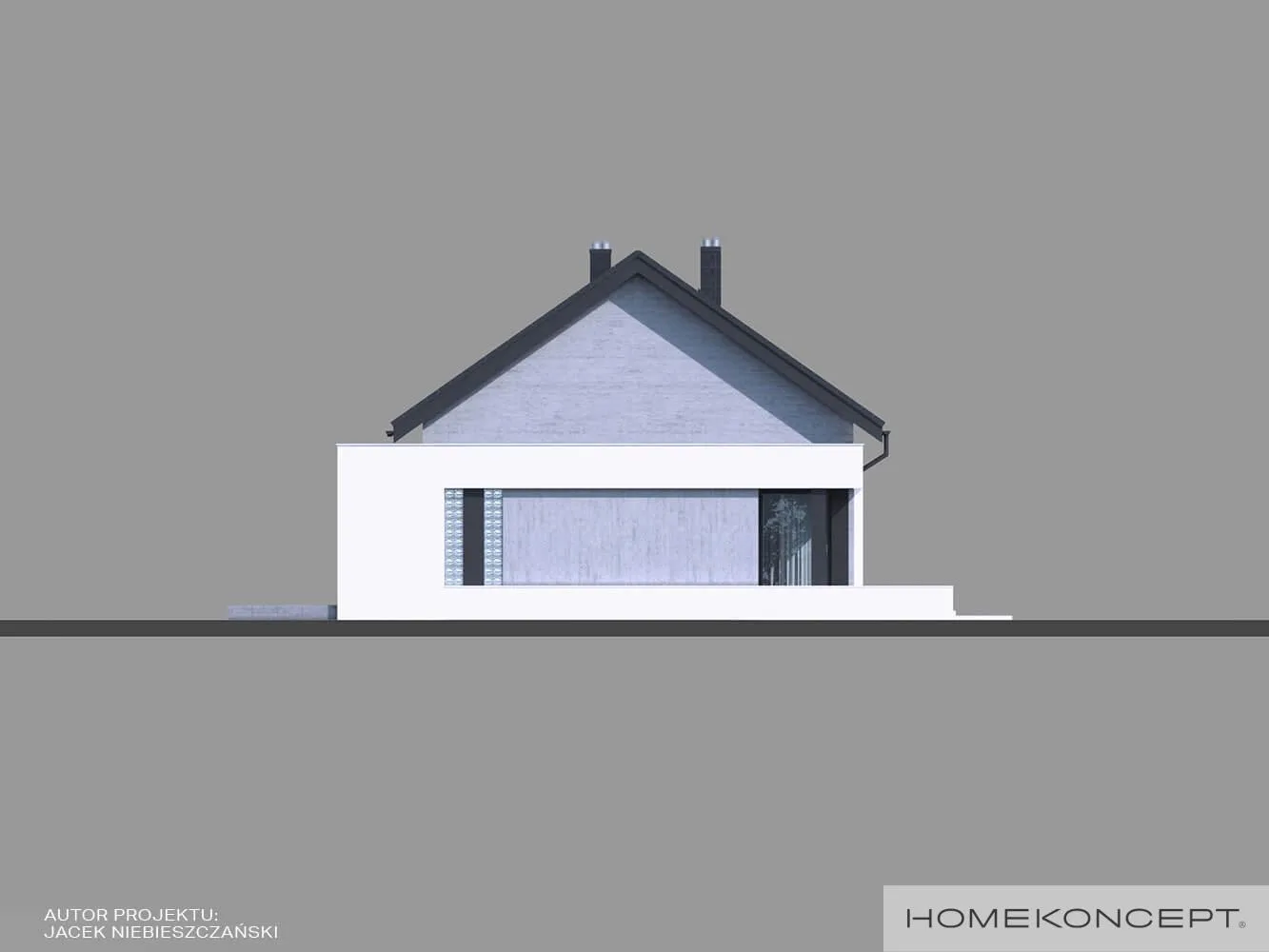 Elewacja boczna prawa