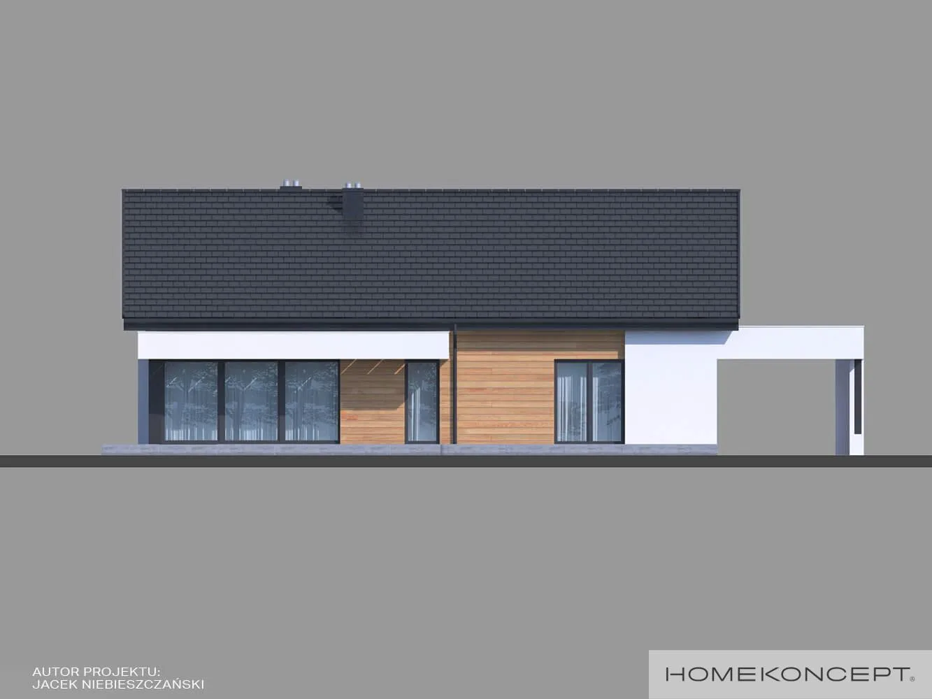 Elewacja boczna lewa