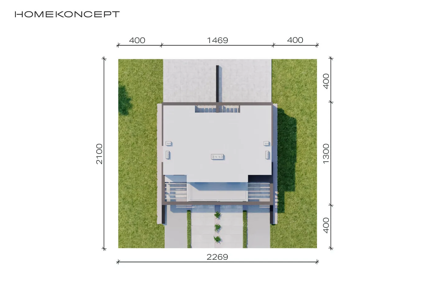 Usytuowanie na działce