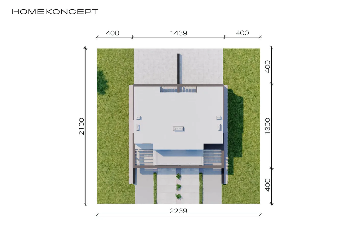 Usytuowanie na działce