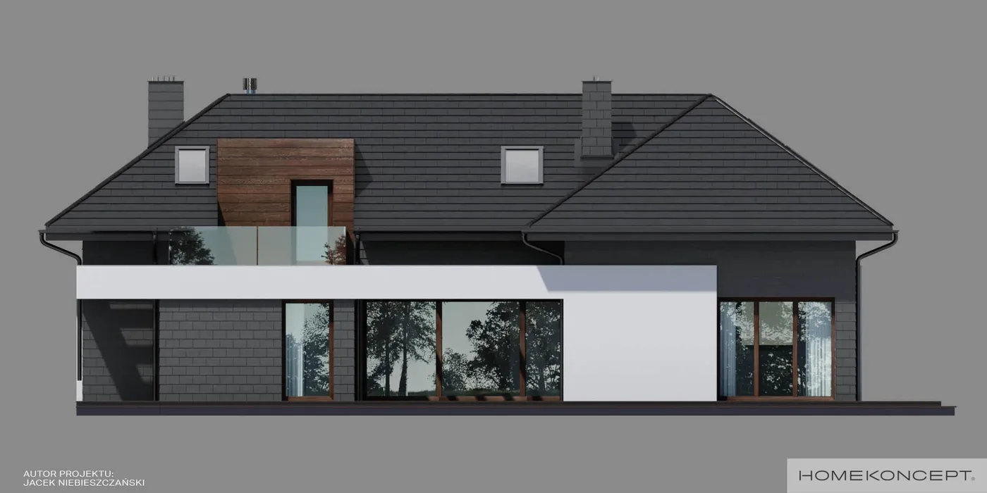 Elewacja boczna lewa