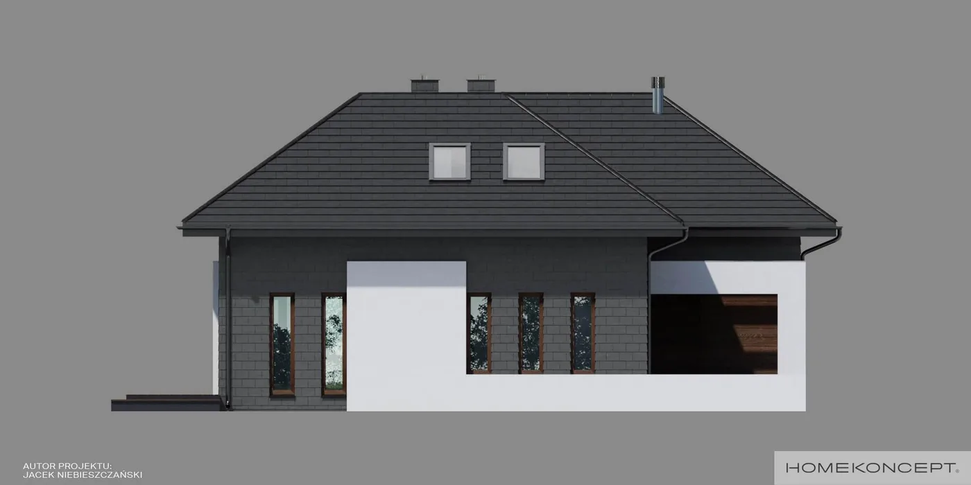 Elewacja boczna prawa