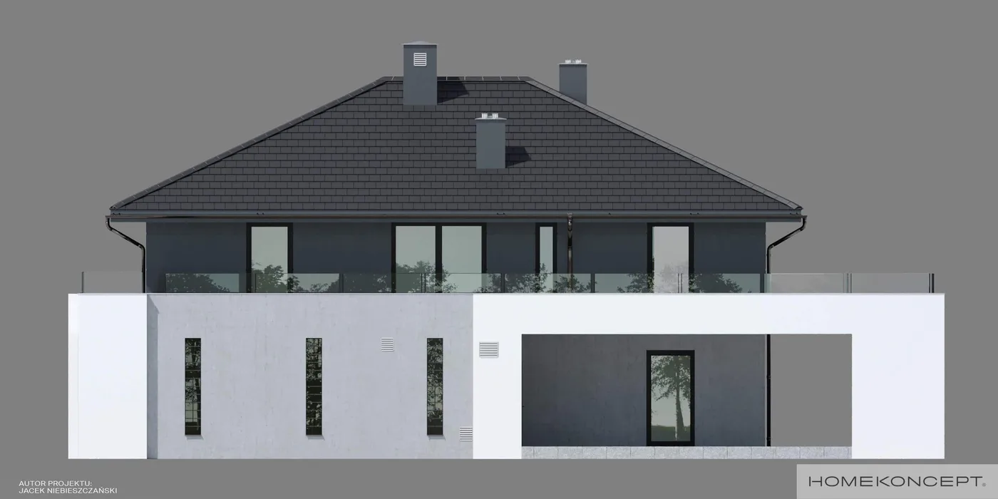 Elewacja boczna prawa