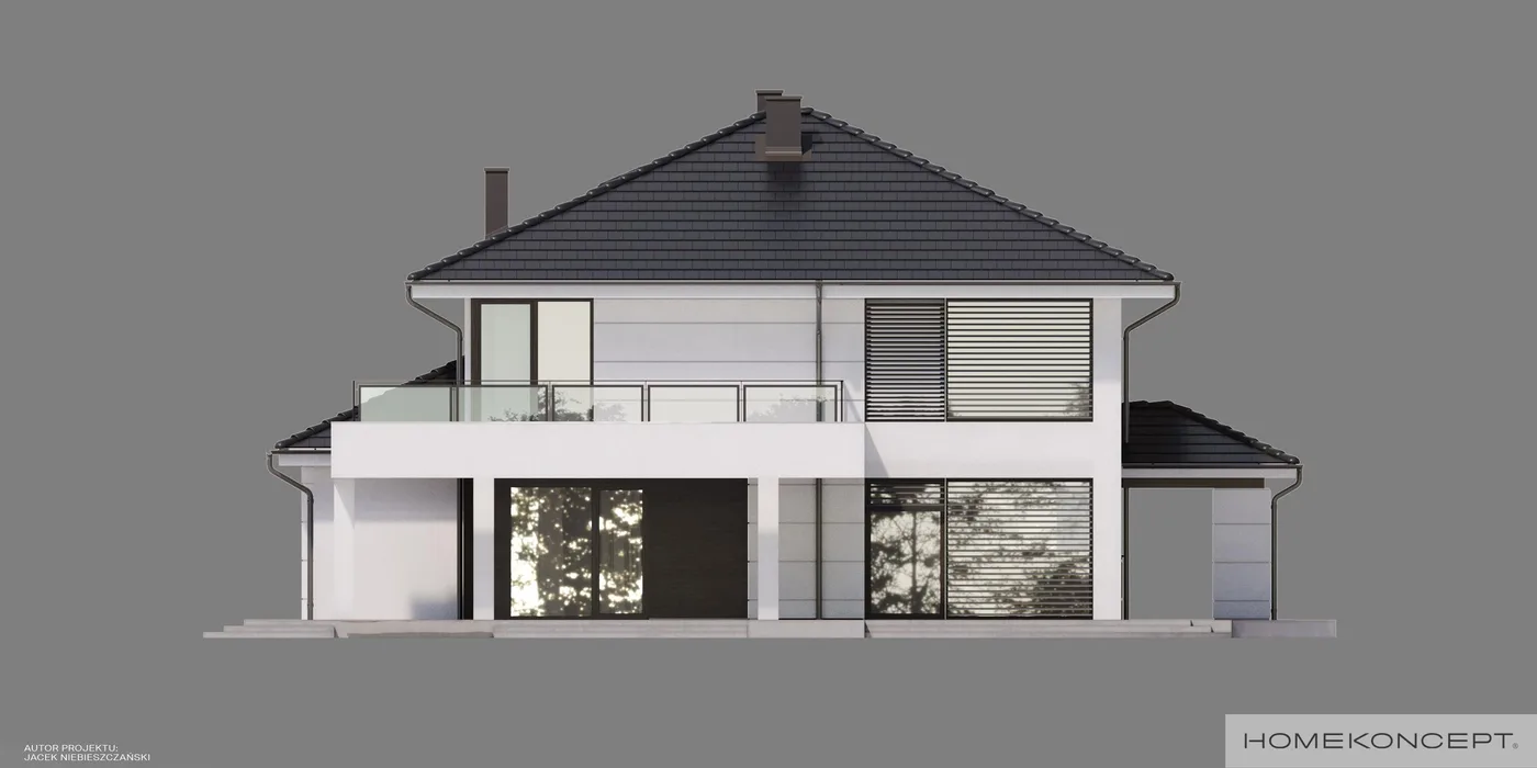 Elewacja boczna lewa