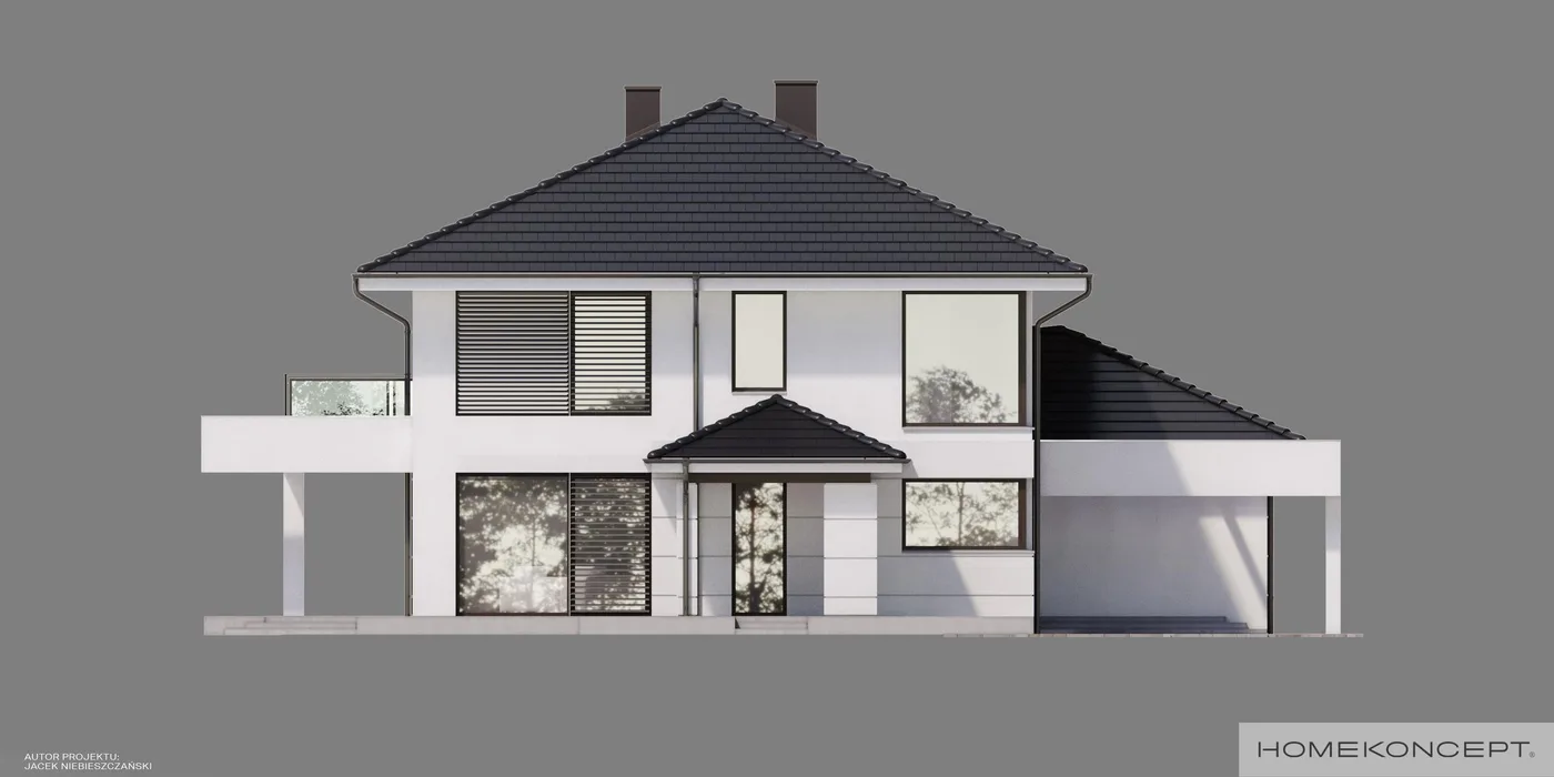 Elewacja boczna prawa