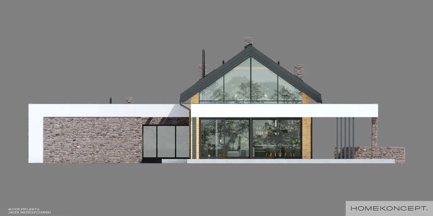 Elewacja boczna lewa