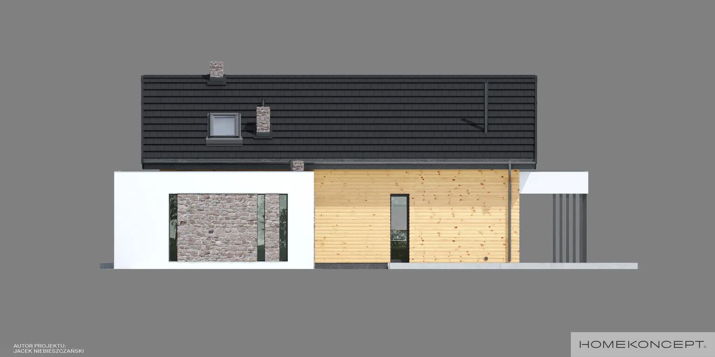 Elewacja boczna prawa