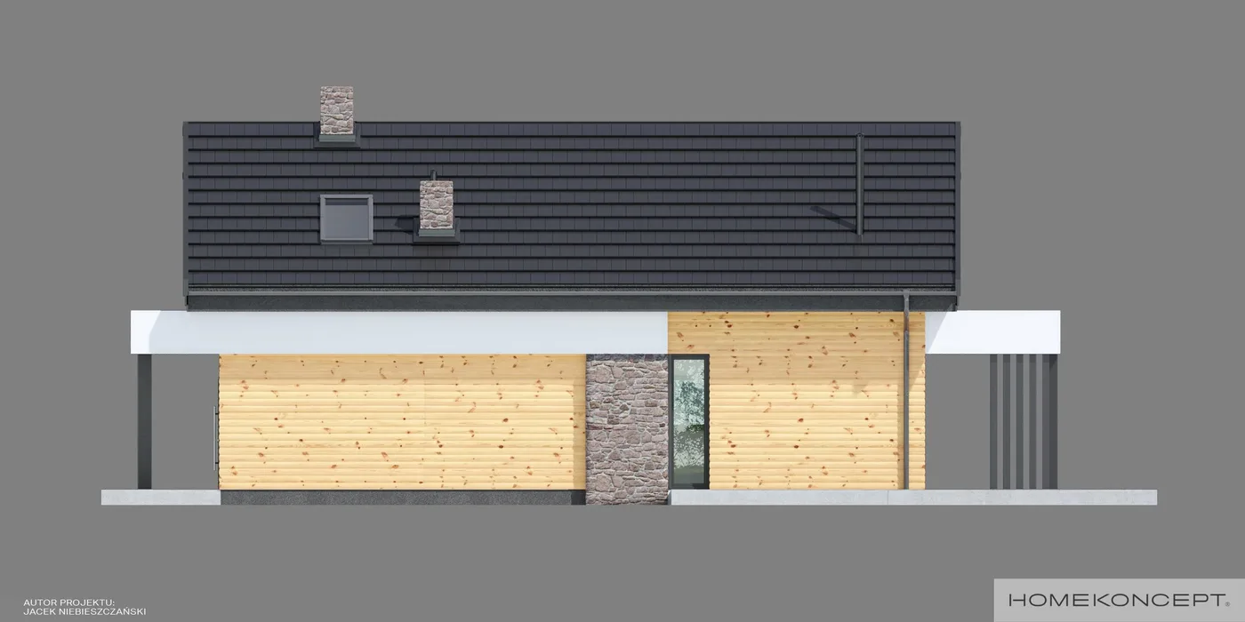 Elewacja boczna prawa