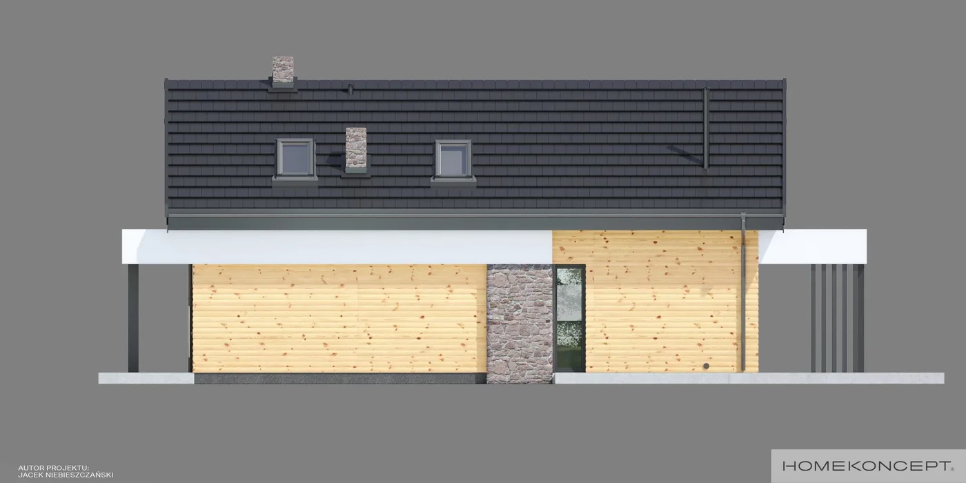 Elewacja boczna prawa