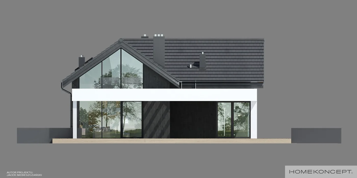 Elewacja boczna lewa