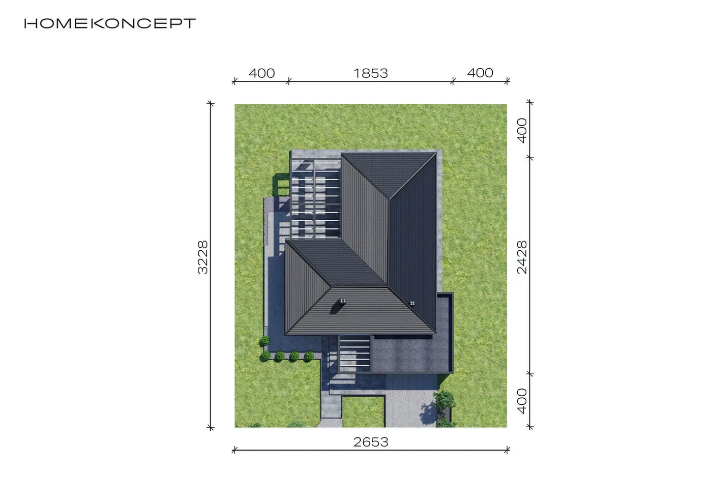 Usytuowanie na działce