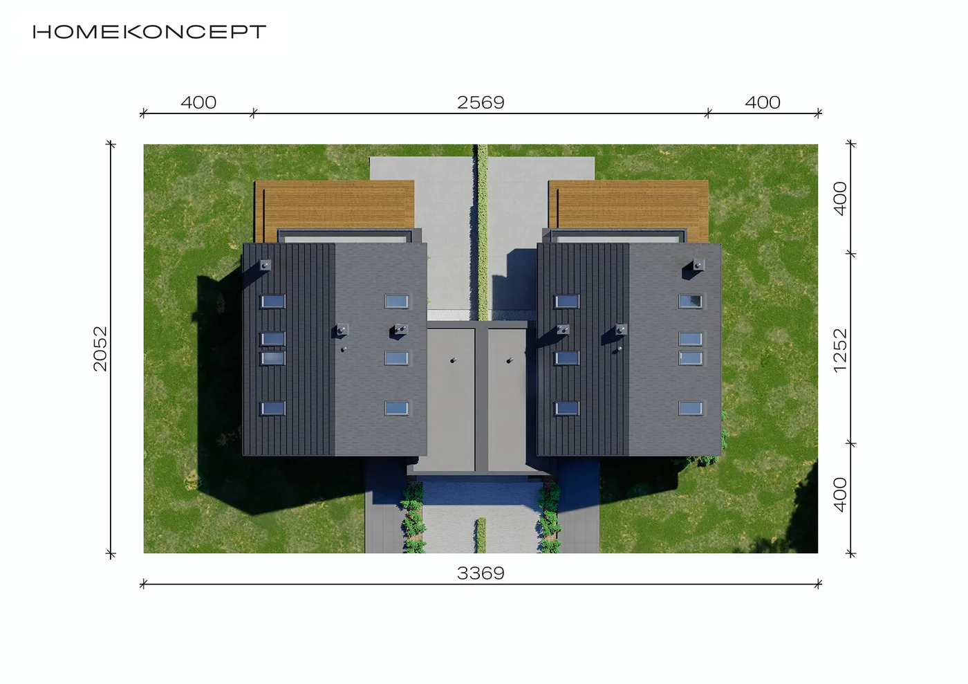 Usytuowanie na działce