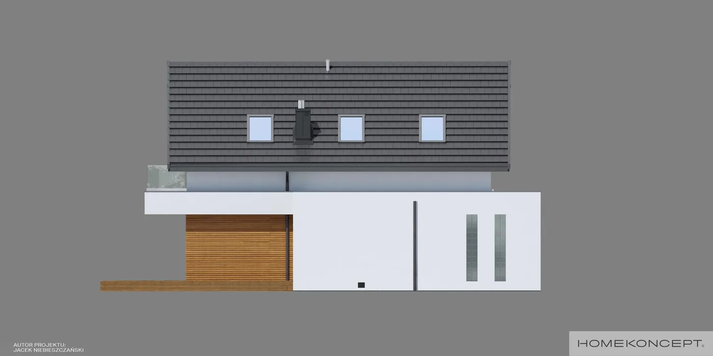 Elewacja boczna prawa